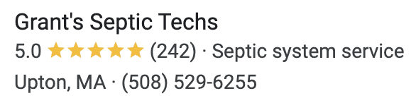 Grants Septic Techs Reviews